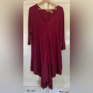Wrangler  Dress Women Maroon Red Western Cowgirl